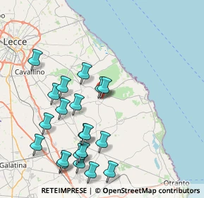 Mappa Via Roca, 73026 Melendugno LE, Italia (9.5625)
