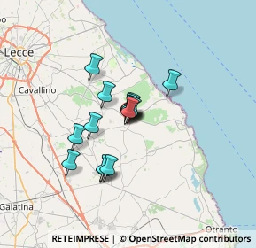 Mappa Via Roca, 73026 Melendugno LE, Italia (4.654)