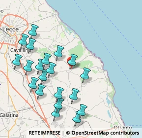 Mappa Via Roca, 73026 Melendugno LE, Italia (9.2785)