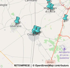 Mappa Via XXV Luglio, 73043 Copertino LE, Italia (3.73727)