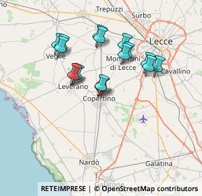 Mappa Via XXV Luglio, 73043 Copertino LE, Italia (6.89938)