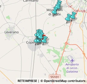 Mappa Via Salvatore Troso, 73043 Copertino LE, Italia (3.27833)