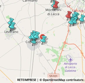 Mappa Via Salvatore Troso, 73043 Copertino LE, Italia (5.49)