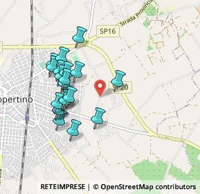 Mappa Via Salvatore Troso, 73043 Copertino LE, Italia (0.9195)