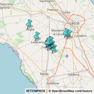 Mappa Via Piave, 73043 Copertino LE, Italia (3.67727)
