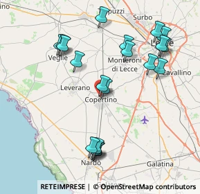 Mappa Via Adua, 73043 Copertino LE, Italia (9.217)