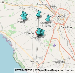 Mappa P.zza A. Venturi, 73043 Copertino LE, Italia (4.55417)