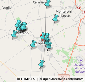 Mappa P.zza A. Venturi, 73043 Copertino LE, Italia (3.915)