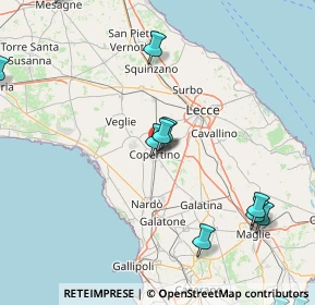 Mappa Via Alessandro Volta, 73043 Copertino LE, Italia (32.832)