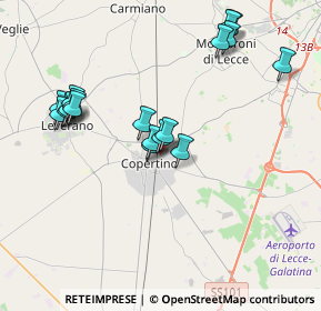 Mappa Via Alessandro Volta, 73043 Copertino LE, Italia (4.13167)