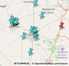 Mappa Via Alessandro Volta, 73043 Copertino LE, Italia (4.3125)