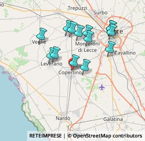 Mappa Via Alessandro Volta, 73043 Copertino LE, Italia (7.31571)