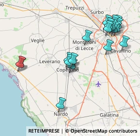 Mappa Via Alessandro Volta, 73043 Copertino LE, Italia (9.243)