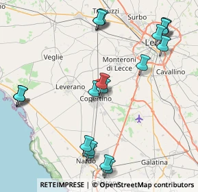 Mappa Via Alessandro Volta, 73043 Copertino LE, Italia (10.737)