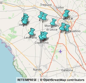 Mappa Via Alessandro Volta, 73043 Copertino LE, Italia (7.12)