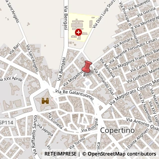 Mappa Piazza Antonio Venturi, 73043 Copertino LE, Italia, 73043 Copertino, Lecce (Puglia)
