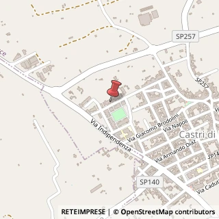 Mappa Via Giuseppe Verdi, 106, 73020 Castri di Lecce, Lecce (Puglia)