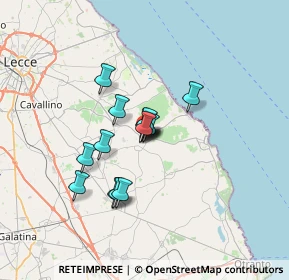 Mappa Via Campo Sportivo, 73026 Melendugno LE, Italia (4.786)