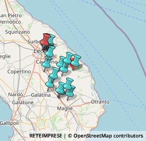 Mappa Via Campo Sportivo, 73026 Melendugno LE, Italia (12.686)