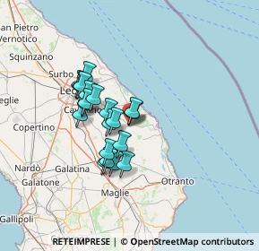 Mappa Via Campo Sportivo, 73026 Melendugno LE, Italia (11.218)