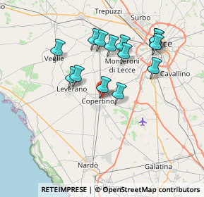 Mappa Piazza Quinto Ennio, 73043 Copertino LE, Italia (7.31)