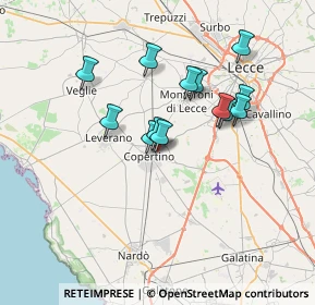 Mappa Via Giovanni Boccaccio, 73043 Copertino LE, Italia (6.42462)