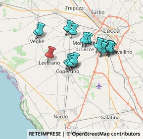 Mappa Via Giovanni Boccaccio, 73043 Copertino LE, Italia (6.1345)