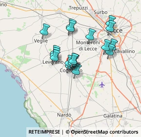 Mappa Via Armando Diaz, 73043 Copertino LE, Italia (5.80389)