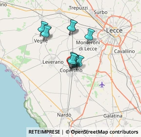 Mappa Via Don Rosario Trono, 73043 Copertino LE, Italia (4.55667)