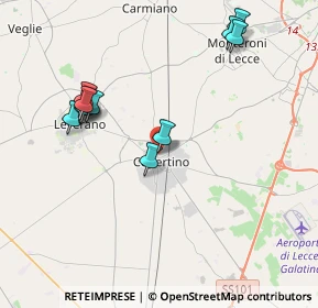 Mappa Via Don Rosario Trono, 73043 Copertino LE, Italia (4.4325)