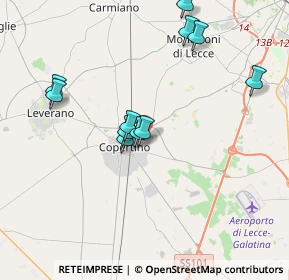Mappa Via Ferrante d'Aragona, 73043 Copertino LE, Italia (3.87)