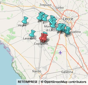 Mappa Via Ferrante d'Aragona, 73043 Copertino LE, Italia (6.0525)