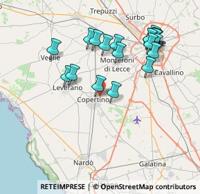 Mappa Via Ferrante d'Aragona, 73043 Copertino LE, Italia (8.5165)