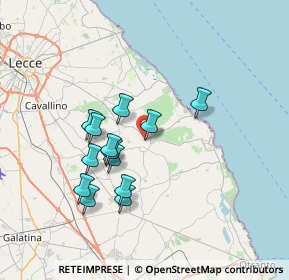 Mappa Via Santa Caterina, 73026 Melendugno LE, Italia (6.73923)