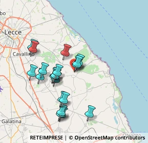 Mappa Via Santa Caterina, 73026 Melendugno LE, Italia (7.2565)