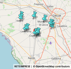 Mappa Via Goffredo Mameli, 73043 Copertino LE, Italia (5.51231)