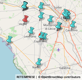 Mappa Via Goffredo Mameli, 73043 Copertino LE, Italia (10.1695)