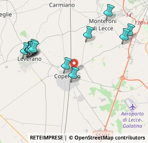 Mappa Via Giuseppe Giusti, 73043 Copertino LE, Italia (4.97154)