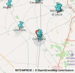 Mappa Via Bengasi, 73043 Copertino LE, Italia (5.35545)