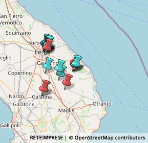 Mappa Via San Giovanni, 73026 Melendugno LE, Italia (12.608)