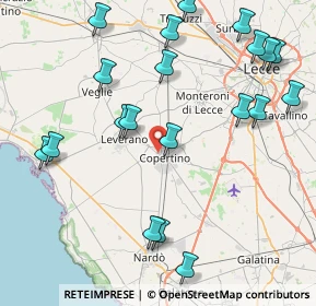 Mappa Via Nino Bixio, 73043 Copertino LE, Italia (10.7625)