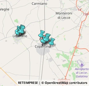 Mappa Via Maggiore Baracca, 73043 Copertino LE, Italia (3.04462)
