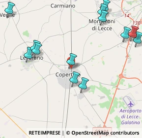 Mappa Via Maggiore Baracca, 73043 Copertino LE, Italia (5.80214)