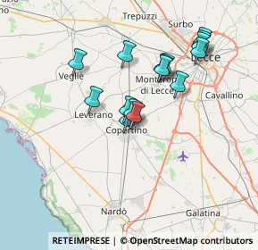 Mappa Via Maggiore Baracca, 73043 Copertino LE, Italia (6.77067)