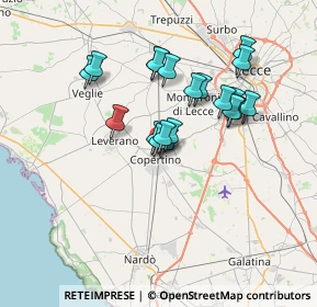 Mappa Via Carlo del Prete, 73043 Copertino LE, Italia (6.3695)