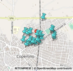 Mappa Via Maggiore Baracca, 73043 Copertino LE, Italia (0.3305)