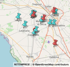 Mappa Via Papa Giovanni XXIII, 73043 Copertino LE, Italia (7.59625)