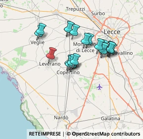 Mappa Via Papa Giovanni XXIII, 73043 Copertino LE, Italia (6.063)