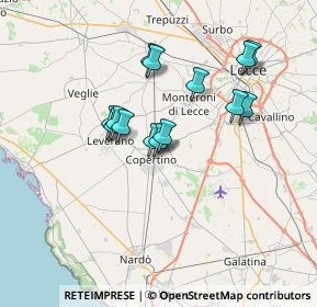 Mappa Via Papa Giovanni XXIII, 73043 Copertino LE, Italia (6.22643)