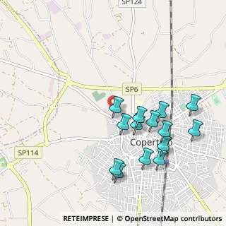 Mappa Via Bari, 73043 Copertino LE, Italia (1.08357)